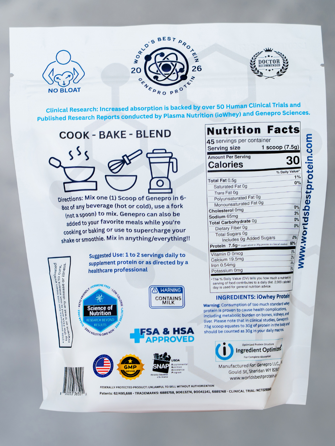 NexGen Genepro Whey Protein 45 Serving