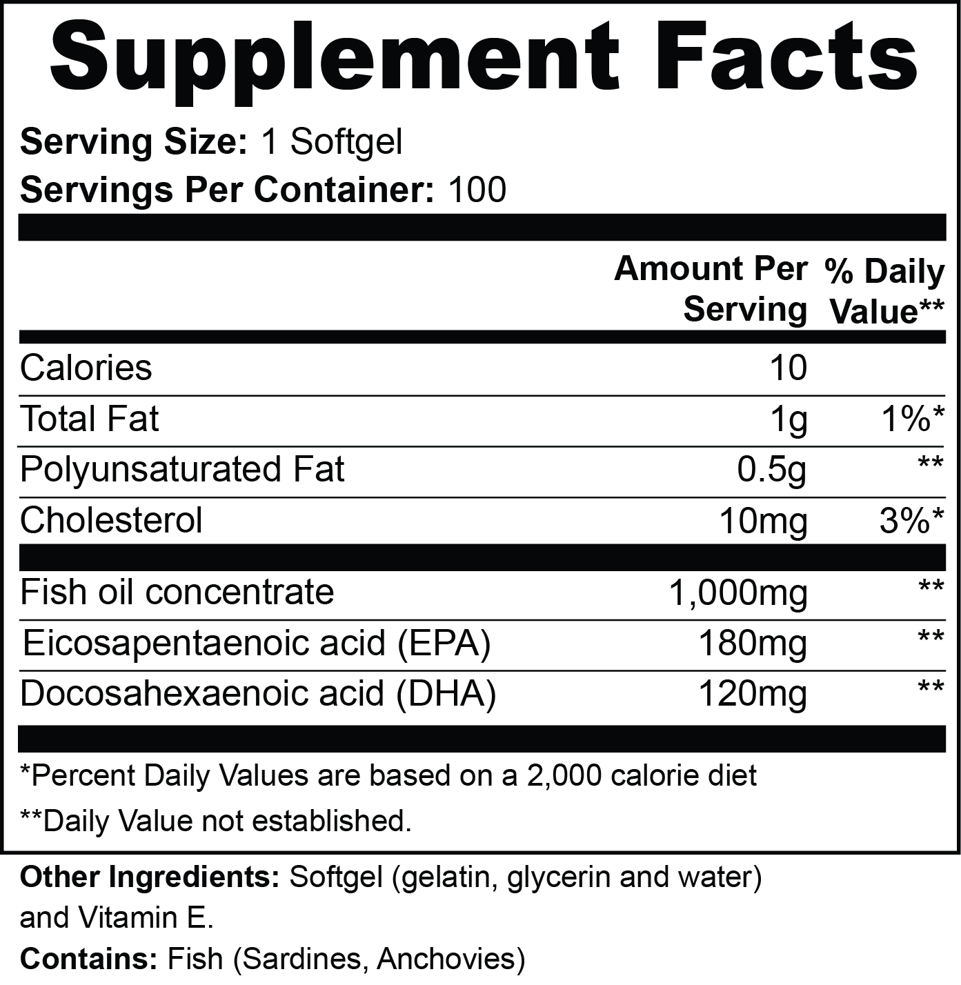 NexGen Omega-3 EPA 180mg + DHA 120mg