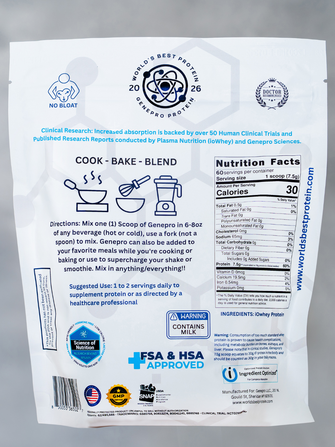 NexGen Genepro Whey Protein 60 Serving